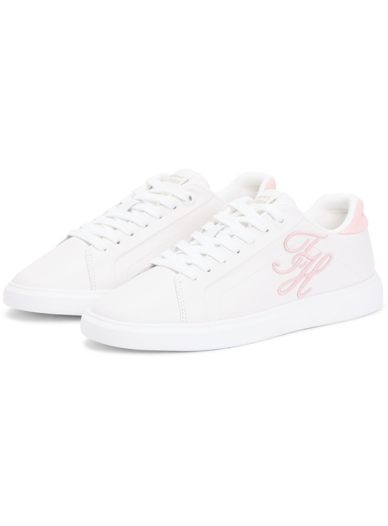 Sneakersy TOMMY HILFIGER Th Icon Court Script FW0FW09363 02Y