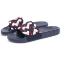 Klapki TOMMY HILFIGER Th Braided Pool Slide FW0FW09203 0GY 1