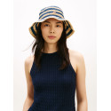 Kapelusz TOMMY HILFIGER Th Script Striped Raffia Bucket AW0AW18343 DW6 2