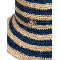 Kapelusz TOMMY HILFIGER Th Script Striped Raffia Bucket AW0AW18343 DW6 3