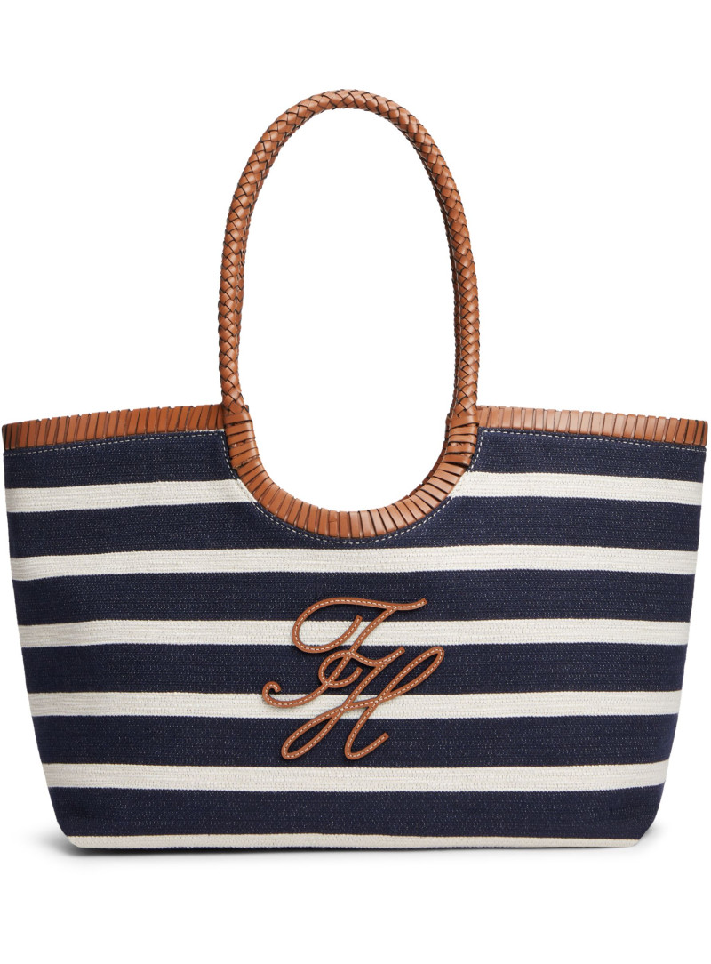 Torba Koszyk TOMMY HILFIGER Th Elev Summer Tote Stripe AW0AW18400 0GY