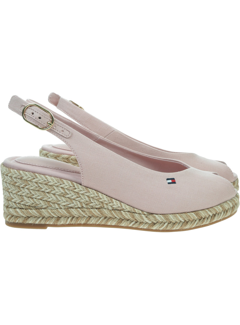 Espadryle Koturny TOMMY HILFIGER Mid Wedge Espad FW0FW09472 TQN