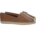 Skórzane Espadryle TOMMY HILFIGER Th Leather Flat Espadrille FW0FW09246 Warm Bronze 1