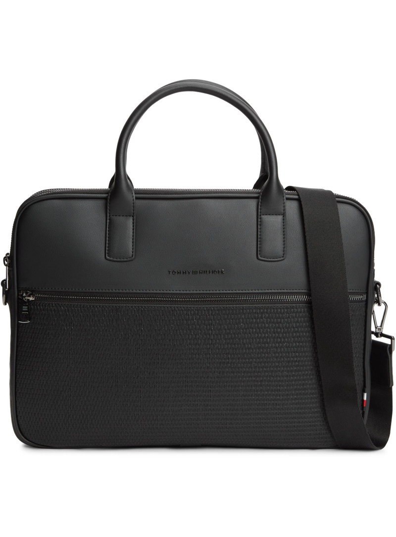Torba Na Laptopa TOMMY HILFIGER Th Woven Computer Bag AM0AM14094 BDS