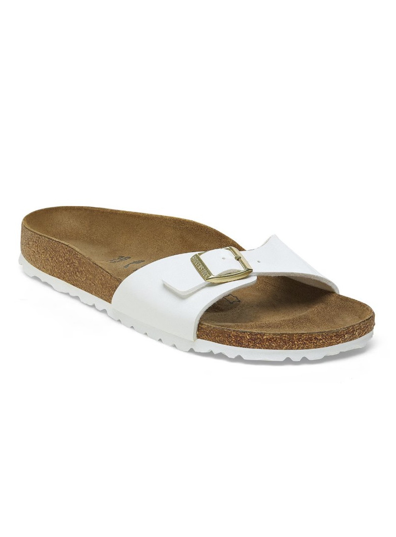 Klapki BIRKENSTOCK Madrid Birko-Flor Patent White 1005309