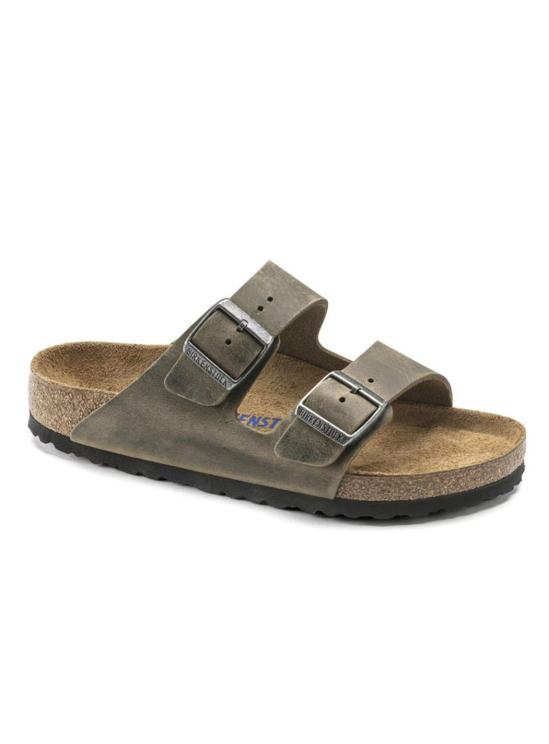 Klapki BIRKENSTOCK Arizona Oiled Leather Unisex 1027022 Khaki