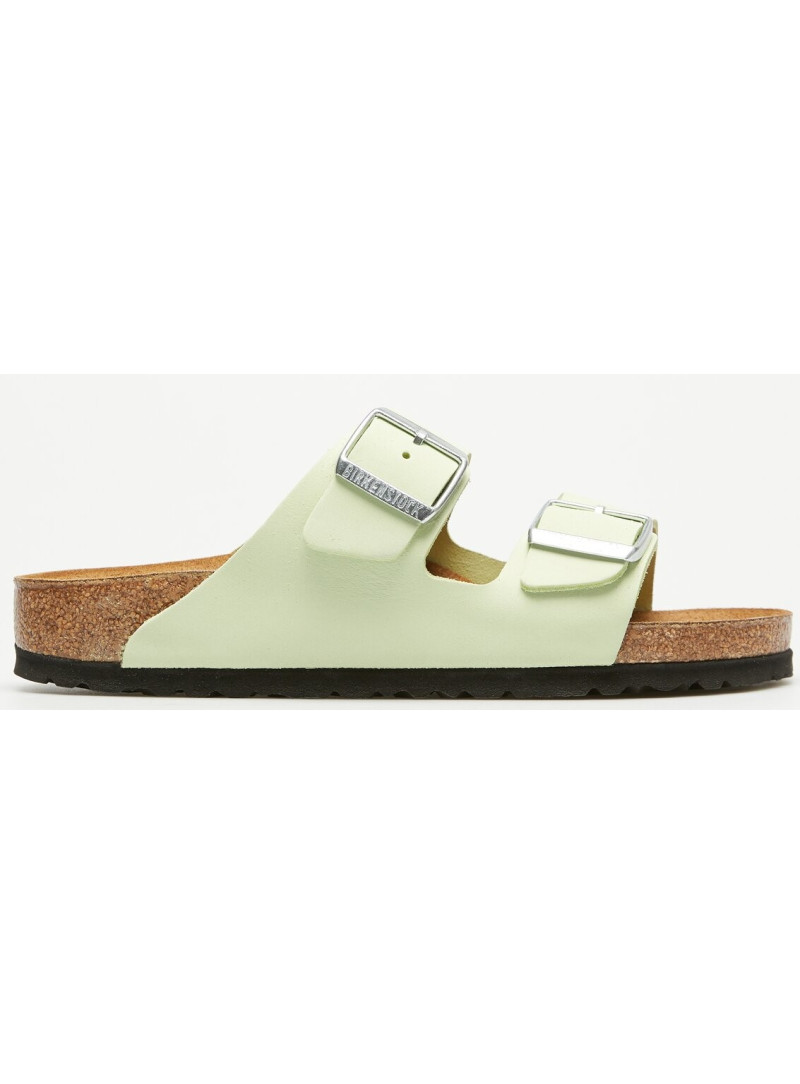 Klapki BIRKENSTOCK Arizona Nubuck Leather Women 1026710 Lime