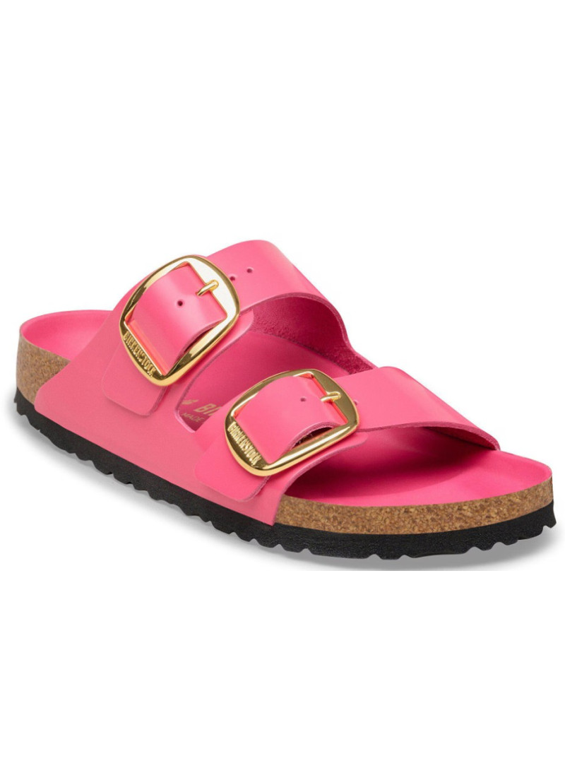 Klapki BIRKENSTOCK Arizona Big Buckle Natural Leather Patent Women 1031816
