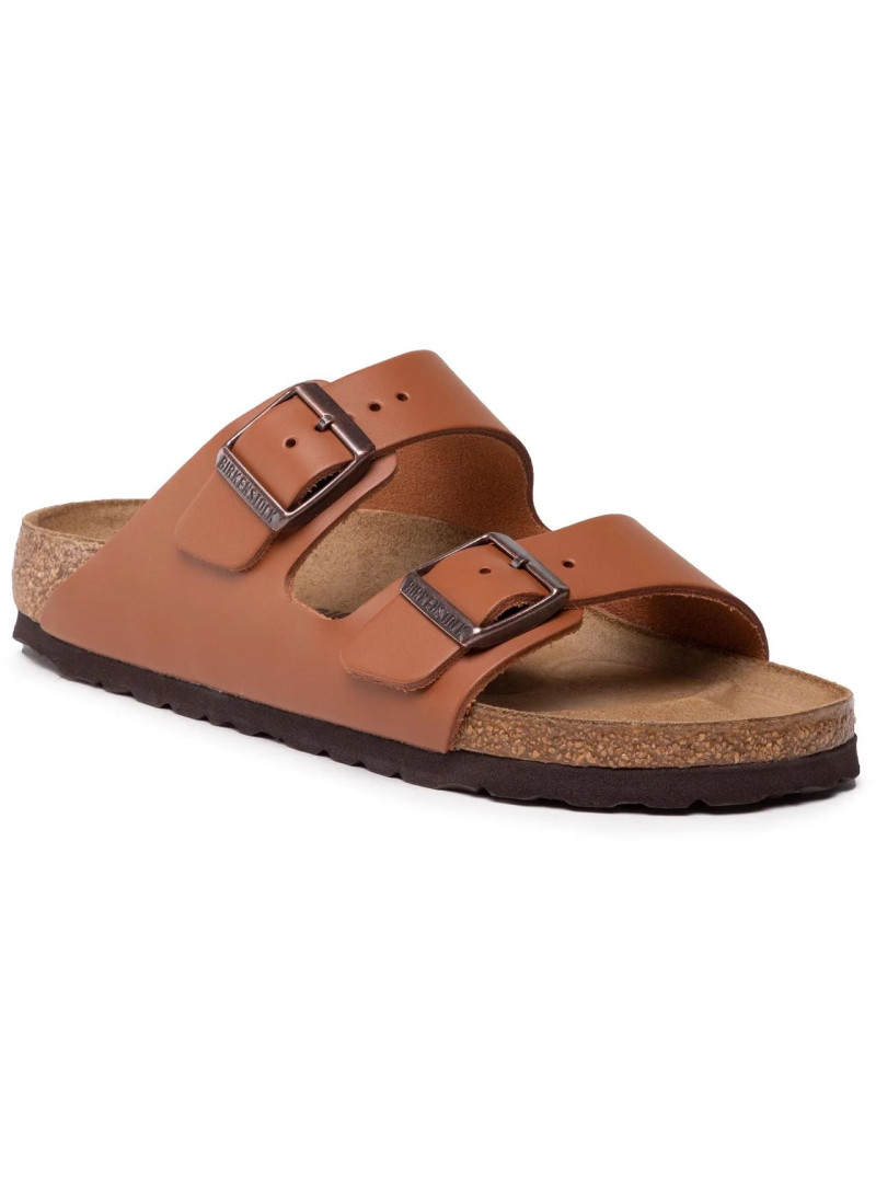 Klapki BIRKENSTOCK Arizona Leather Unisex 1019075 Brown
