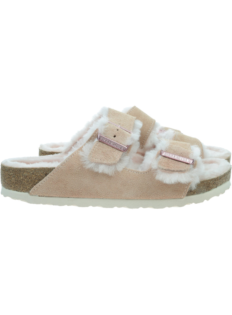 Klapki BIRKENSTOCK Arizona Shearling Suede Leather Women 1020411
