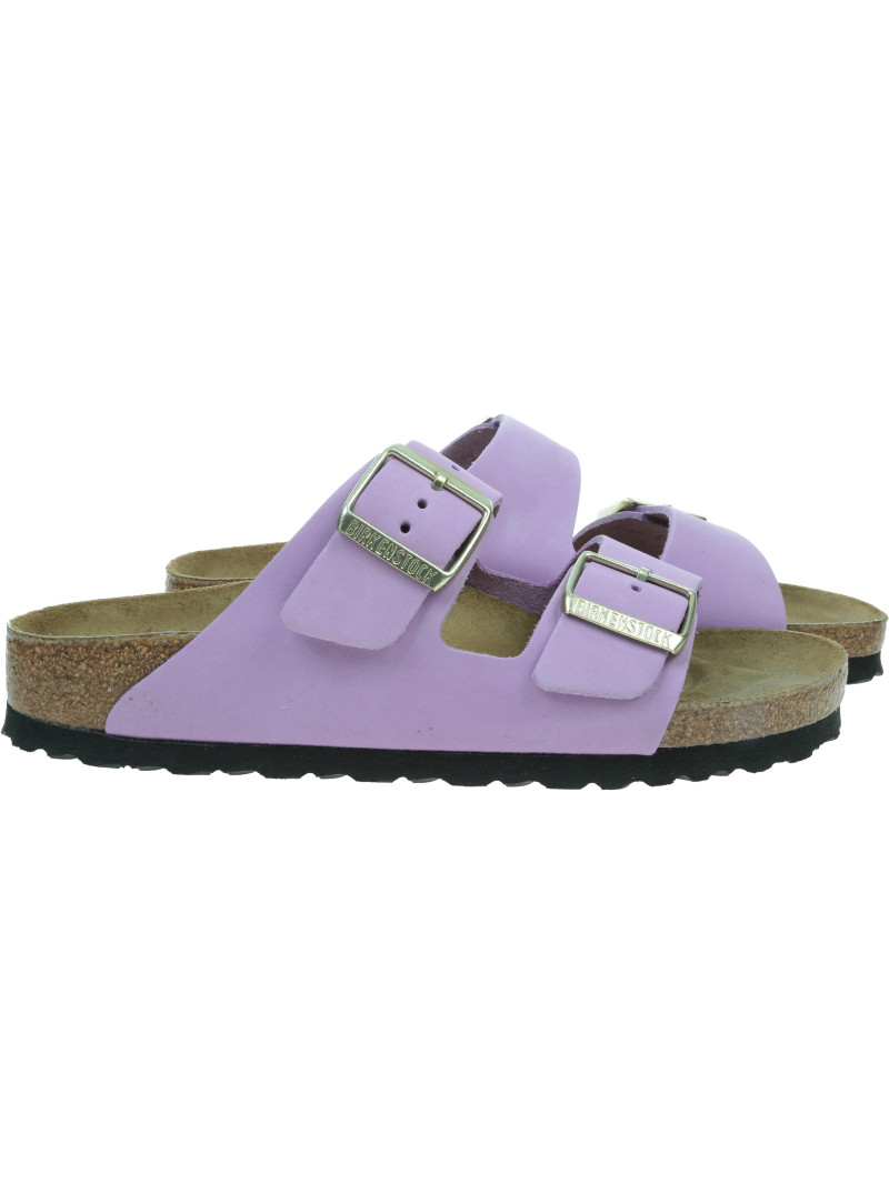 Klapki BIRKENSTOCK Arizona Nubuck Leather Women 1028024 Crocus