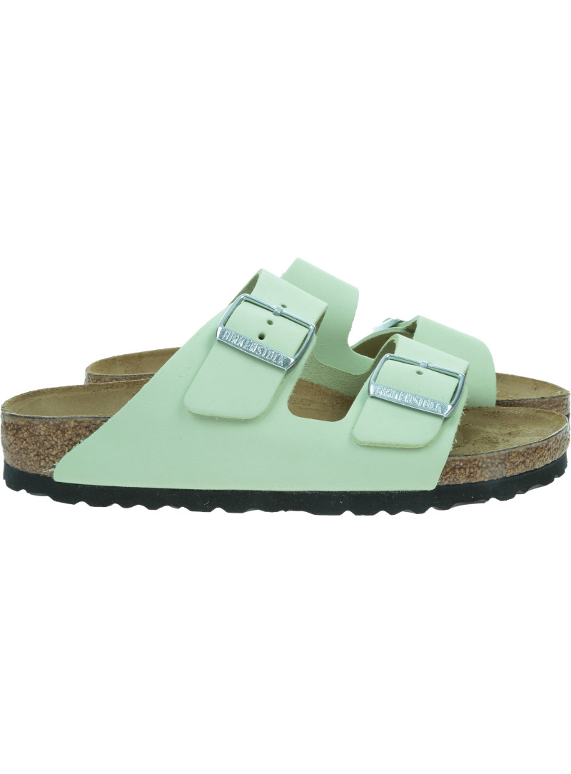 Klapki BIRKENSTOCK Arizona Nubuck Leather Women 1026710 Lime
