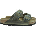 Klapki BIRKENSTOCK Arizona Oiled Leather Unisex 1027022 Khaki 1