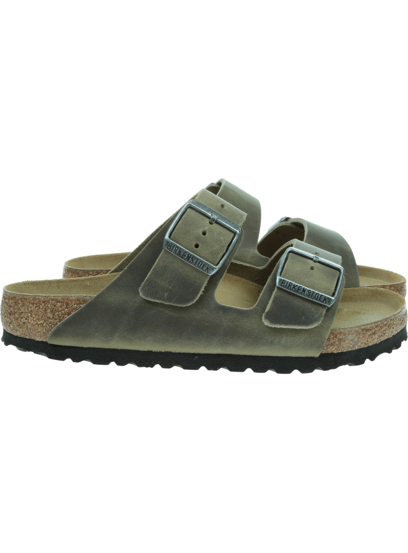 Klapki BIRKENSTOCK Arizona Oiled Leather Unisex 1027022 Khaki