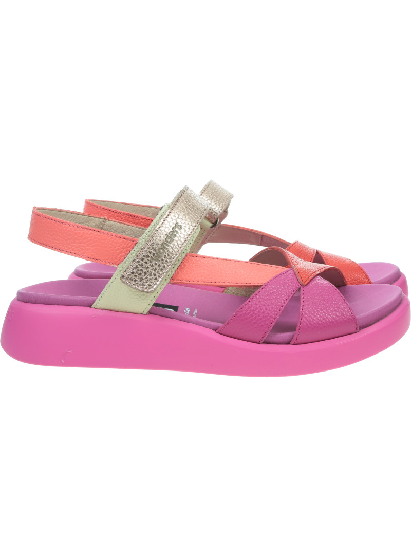Kolorowe Sandały WONDERS Mar 52 C6552 Fucsia