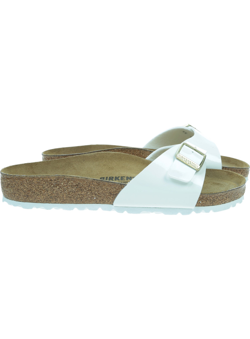 Klapki BIRKENSTOCK Madrid Birko-Flor Patent White 1005309
