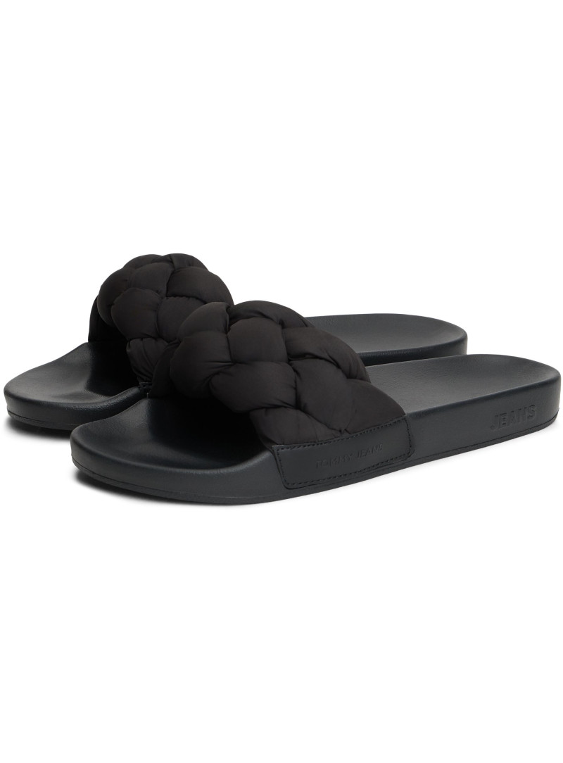 Klapki TOMMY JEANS Tjw Braided Slides EN0EN02975 BDS