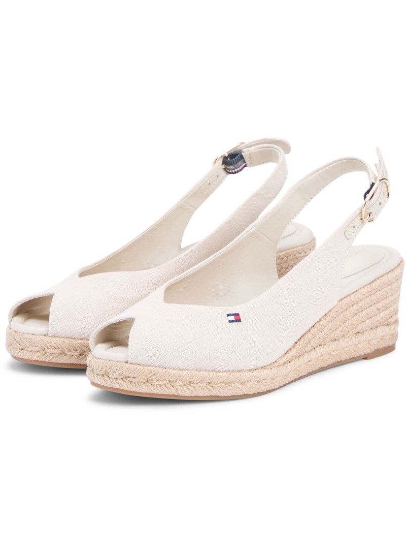 Espadryle TOMMY HILFIGER Mid Wedge Espad Slingback FW0FW09228 ACI