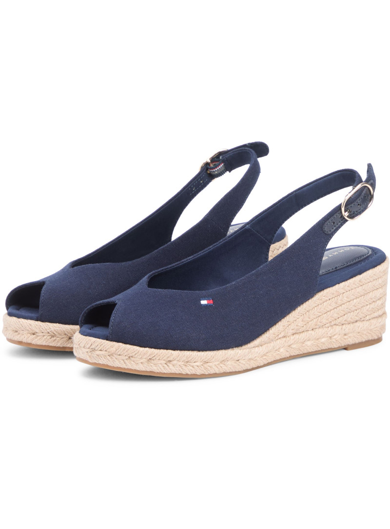Espadryle TOMMY HILFIGER Mid Wedge Espad Slingback FW0FW09228 DW6