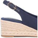 Espadryle TOMMY HILFIGER Mid Wedge Espad Slingback FW0FW09228 DW6 5