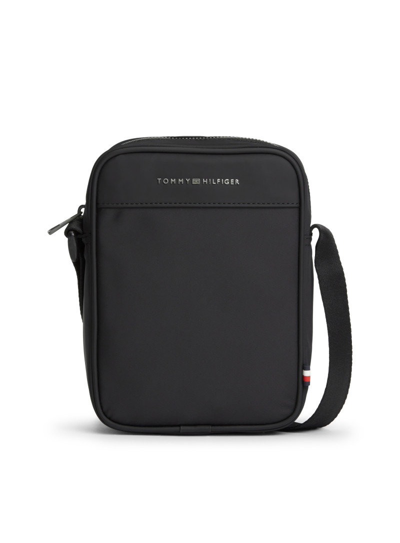 Czarna Torba Męska Saszetka TOMMY HILFIGER Th Repreve Mini Reporter AM0AM14150 BDS