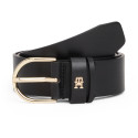 Damski Pasek TOMMY HILFIGER Essential TH Monogram Leather Belt AW0AW17757 BDS 1