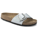 Klapki BIRKENSTOCK Madrid Big Buckle BB BF 1025840 Metallic Silver 1