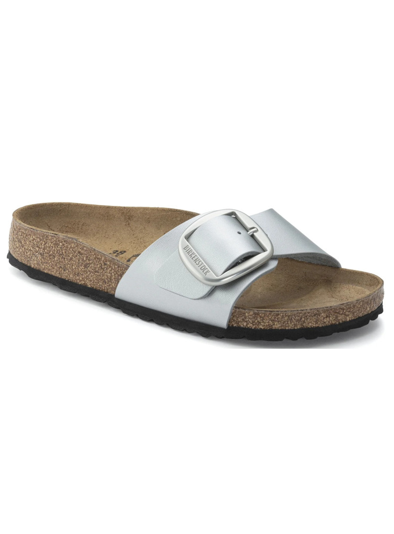 Klapki BIRKENSTOCK Madrid Big Buckle BB BF 1025840 Metallic Silver
