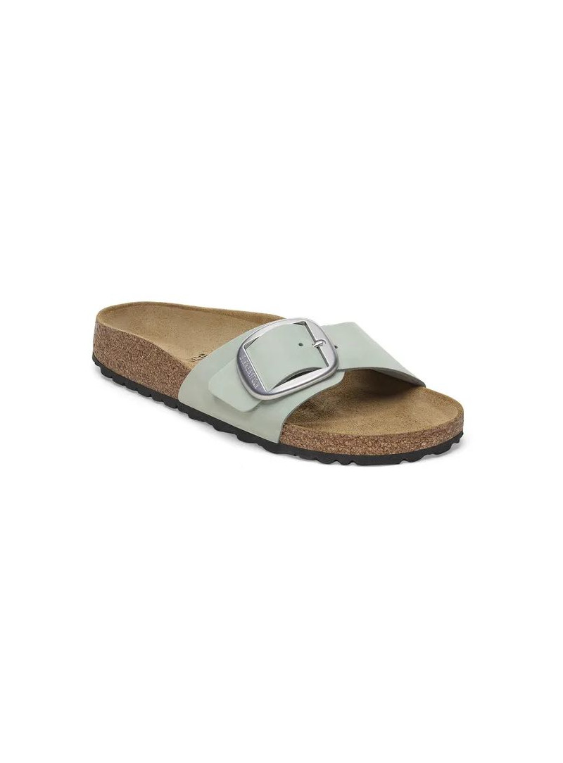 Klapki BIRKENSTOCK Madrid Big Buckle Nubuck Leather Women 1029293 Pure Sage