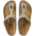 Klapki BIRKENSTOCK Gizeh Birko-Flor Nubuck Unisex 43391 Stone 3
