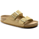 Klapki BIRKENSTOCK Arizona Vegan Birko-Flor Nubuck Unisex 1018988 Latte Cream 2