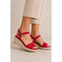 Espadryle TOMMY HILFIGER Mid Woven Wedge Espad Fringe FW0FW09470 XLG 7