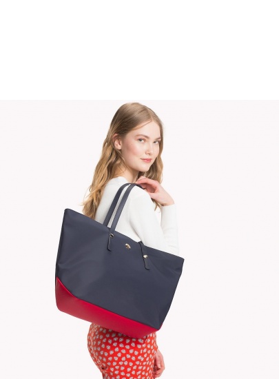 TOMMY HILFIGER City Tote Nylo AW0AW05451 901