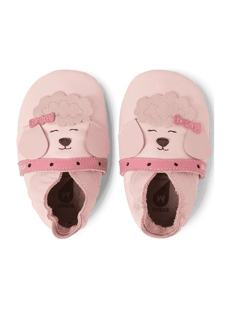 Skórzane Kapcie BOBUX Soft Sole Fifi Poodle Heavenly Pink