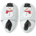 Skórzane Kapcie Bałwanek BOBUX Soft Sole Dottie White 1