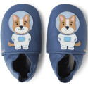 Skórzane Kapcie Piesek BOBUX Soft Sole Astro Pup Blue 1