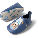 Skórzane Kapcie Piesek BOBUX Soft Sole Astro Pup Blue 3