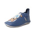 Skórzane Kapcie Piesek BOBUX Soft Sole Astro Pup Blue 4