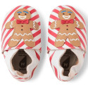 Skórzane Kapcie Ciasteczko BOBUX Soft Sole Gingy White-Poppy 1
