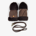 Skórzane Rękawiczki EMU AUSTRALIA Montana Mittens Chocolate W7019 3