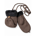 Skórzane Rękawiczki EMU AUSTRALIA Montana Mittens Chocolate W7019 4