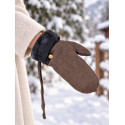Skórzane Rękawiczki EMU AUSTRALIA Montana Mittens Chocolate W7019 2