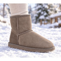 Szare Buty EMU AUSTRALIA Stinger Mini Stone Gris Pierre W10003 2