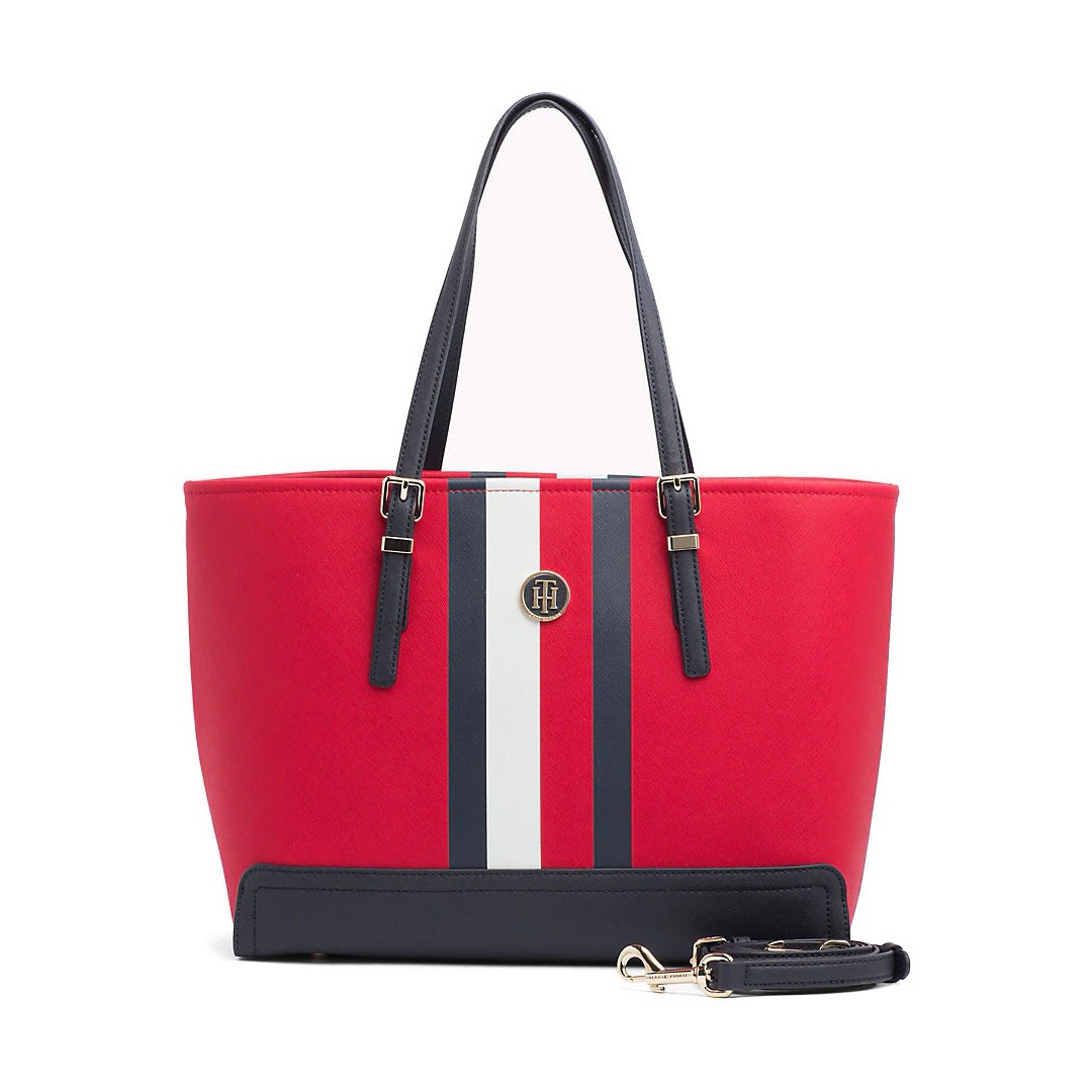 Tommy hilfiger honey hot sale med tote print