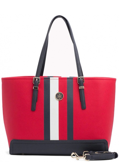 Tote TOMMY HILFIGER HONEY MED TOTE PRINT AW0AW05665 905 | EN