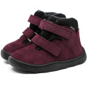 Wodoodporne Ocieplane Trzewiki MRUGAŁA Madi Barefoot Plum 6123/6-55 1