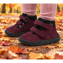 Wodoodporne Ocieplane Trzewiki MRUGAŁA Madi Barefoot Plum 6323/6-55 2