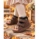 Wodoodporne Ocieplane Trzewiki MRUGAŁA Neko Barefoot Kitty Grey 6124/6 84 2