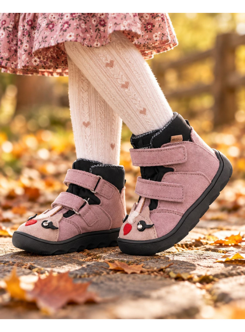 Wodoodporne Ocieplane Trzewiki MRUGAŁA Neko Barefoot Pony Lawenda 6224/6 45