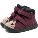 Wodoodporne Ocieplane Trzewiki MRUGAŁA Neko Barefoot Kitty Plum 6324/6 55 1